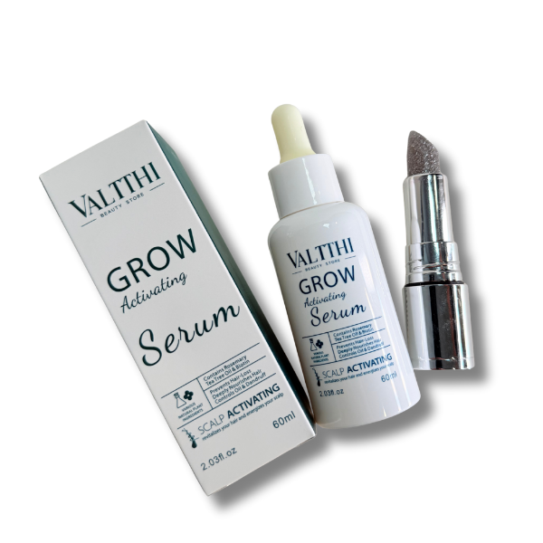 Serum capilar más bálsamo labial en barra