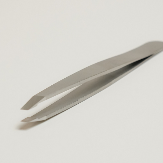 Pinzas punta recta para cejas, de acero inoxidable de súper alta calidad.