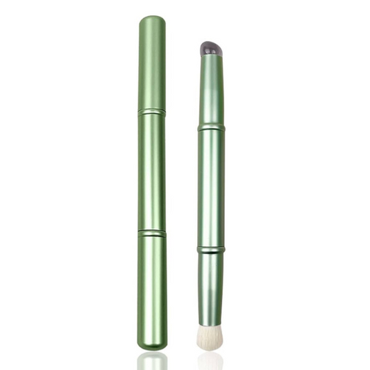 Brocha para maquillaje doble punta. Silicona/pelo sintético